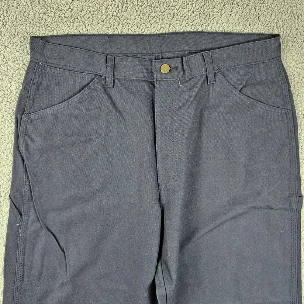 Bulwark FR Pants Mens 36x35* Blue Canvas Carpenter Utility Fire Resistant Welder